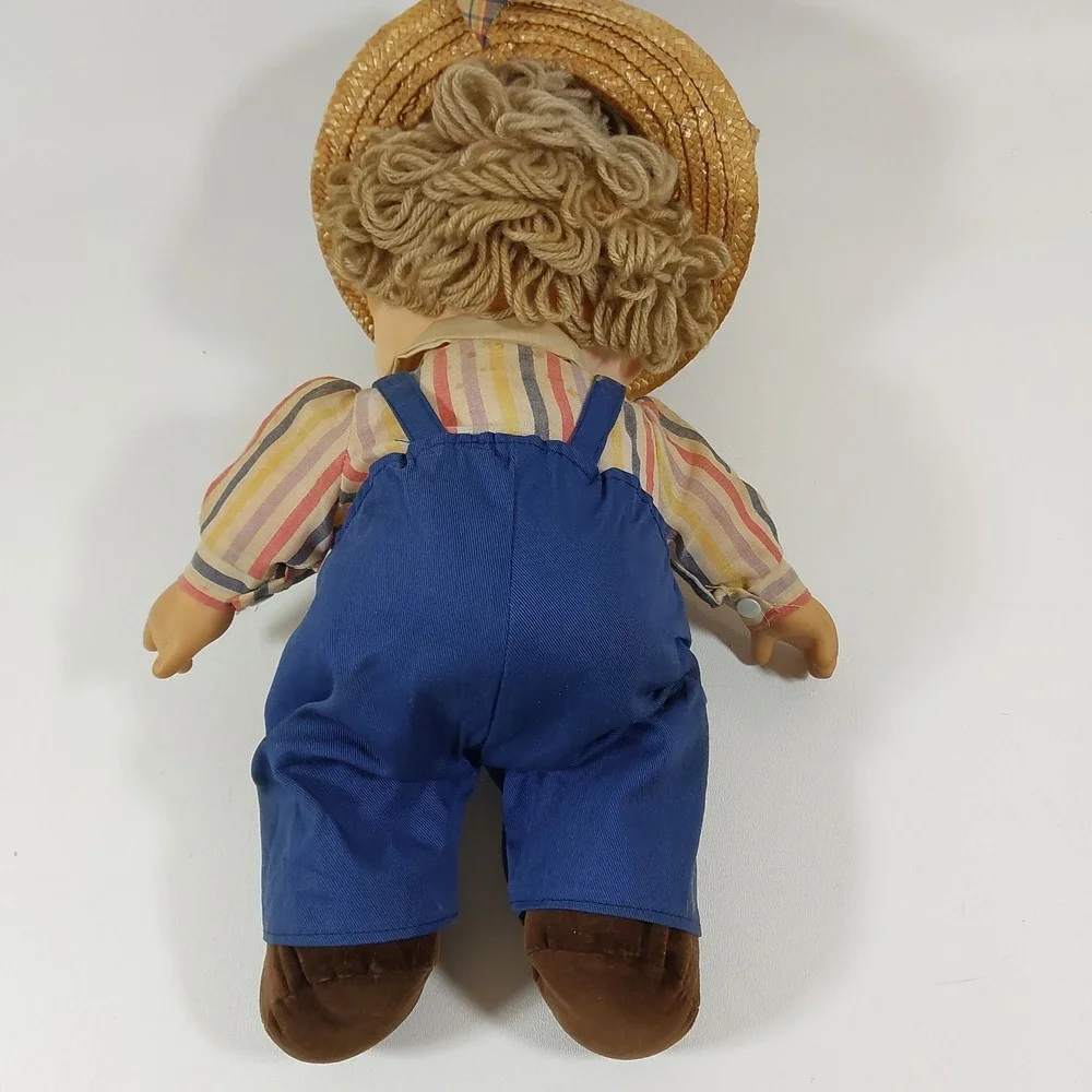 Vtg J.‎ Shin Ice Cream Doll 1980 Boy Rare Blue Overalls Hong Kong Brown Hair